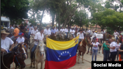 "La gran movilización del #13M. Foto @VoluntadPopular